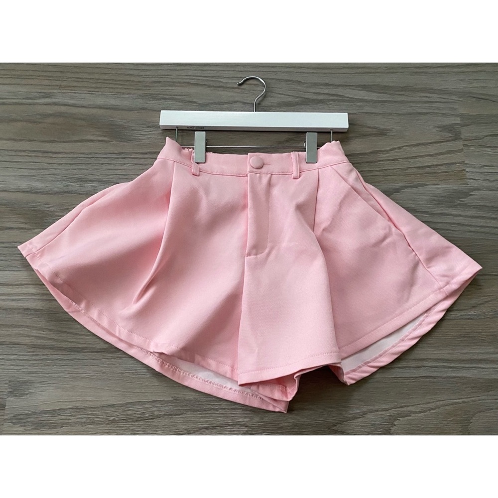 AUDREY pink high waisted shorts